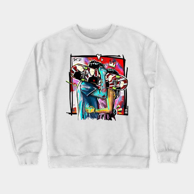 Sk8 Lover Crewneck Sweatshirt by Habuza